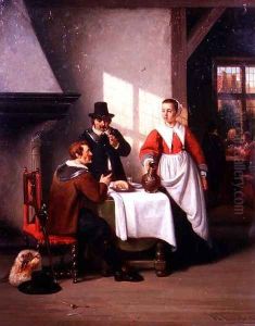 A Tavern Interior by Johannes Christoffel Vaarberg