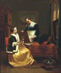 The art lovers by Johannes Christoffel Vaarberg