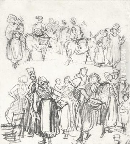 Figure Studies For Marketscenes - view 1