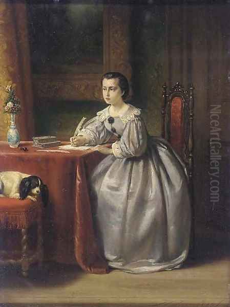 Writing a letter - view 1