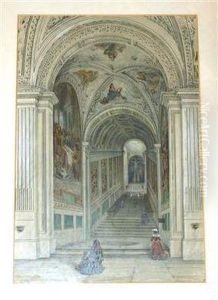 Vatican Steps by Carlo Bossoli