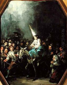 A Woman Damned by The Inquisition by Eugenio Lucas Velazquez