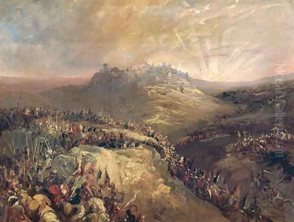 The Crusaders Before Jerusalem - view 1