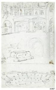 Lotto Di Quattro Disegni: Lotto Di Quattro Disegni: