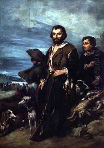 A Huntsman, 1862 by Eugenio Lucas Velazquez