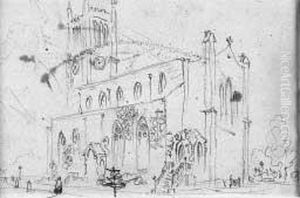 "kirkwall - Veduta Della Cattedrale Di San Magno" 1850