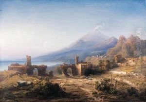 Veduta Di Taormina Con Il Teatro Greco