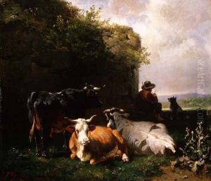The Cowherd by Friedrich Johann Voltz