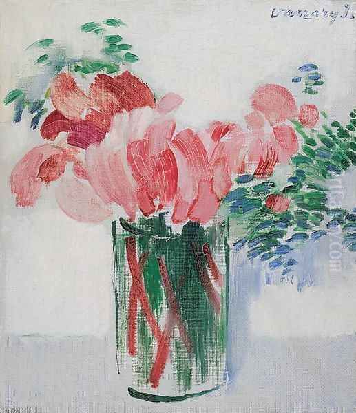 Cyclamens in a Glass 1930s - view 1
