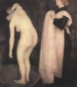 After the Bath 1903 by Janos Vaszary