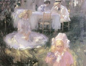 Breakfast in the Open Air 1907 by Janos Vaszary