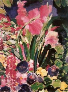 Gladioli 1938 by Janos Vaszary