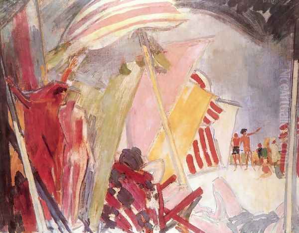 Beach with Parasols c. 1938 - view 1