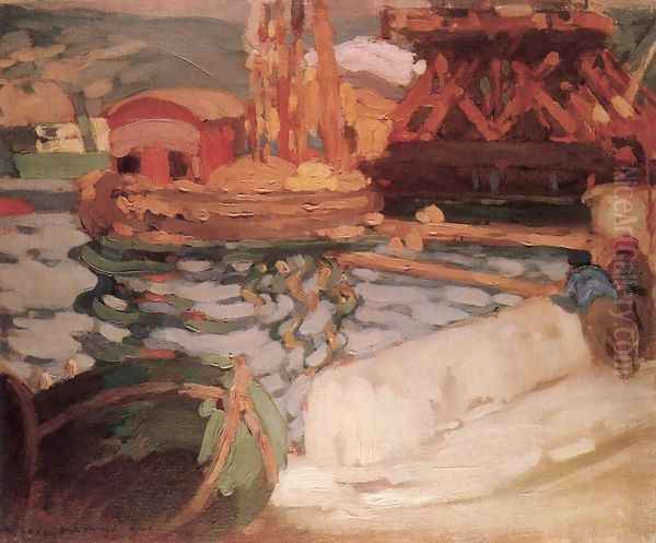 Port in Monaco 1905 - view 1