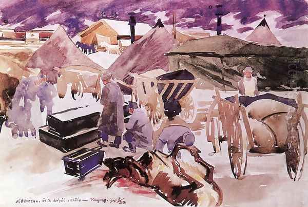 Field-bakery at Nagyberezna 1915 - view 1