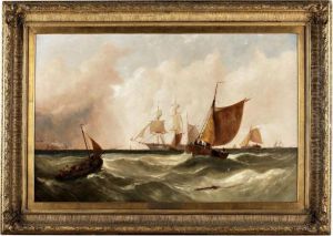 A Barque Hove-to Off Ransgate Waiting For A Pilot