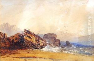 Shipwreck On A Rocky Beach