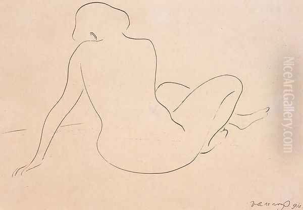 Seated Nude Viewed from Behind 1910 - view 1