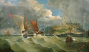 A Breezy Day Off Dunstanbro' Castle