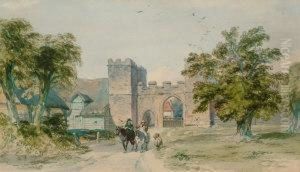 Figures On Horseback, Outside The Dent De Lion, Gateway, Margate