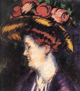 The Artists Wife 1900s by Janos Vaszary
