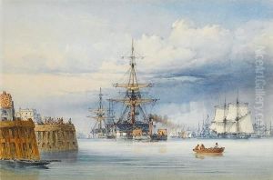 Homeward Bound On The Thames 1869 by John Callow