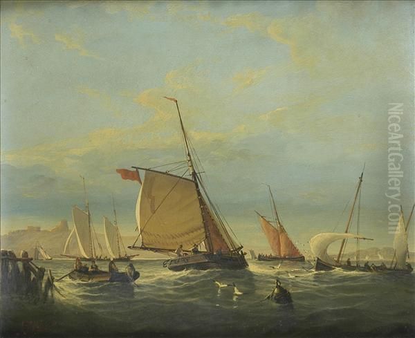 Fishing Fleet In Anestuary - view 1