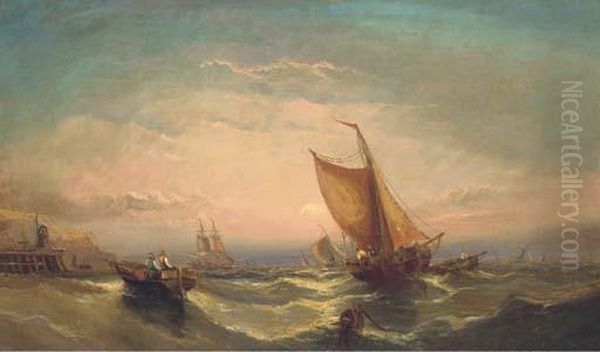 Fishing Boats Off The South Coast - view 1