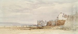 Seaton, Mouth Of The River Axe, Devon by John Callow