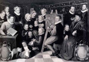Self-portrait Of The Artist With His Family by Otto van Veen