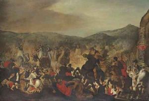 Scipio fighting at the Battle of Zama