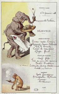 First class menu from the liner LArmand Behic, 23rd January 1901