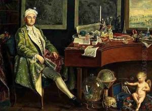 A Collector En Deshabille in his Study, 1768 A Collector En Deshabille in his Study, 1768