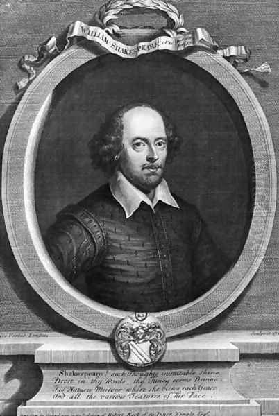 Portrait of William Shakespeare 1564-1616 1719 - view 1