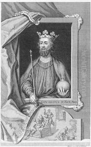 Edward II 1284-1327 King of England from 1307, engraved by the artist