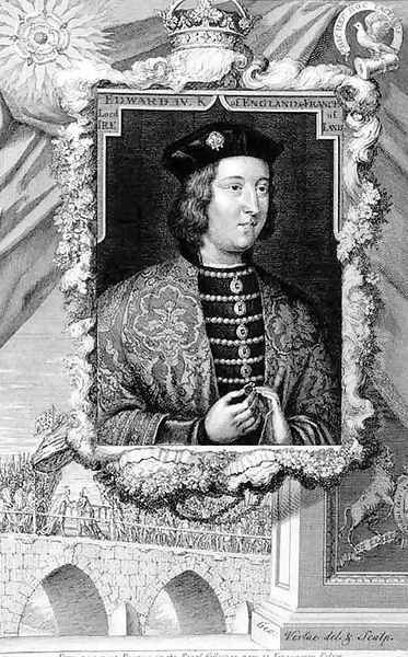 Edward IV 1442-83 King of England from 1461, after a portrait in Kensington Palace, engraved by the artist - view 1