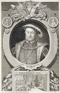 Henry VIII 1491-1547, after a painting in the Royal Gallery at Kensington