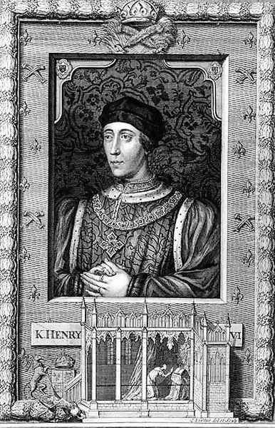 Henry VI 1421-71 King of England 1421-66 and 1470-71, after a portrait in Kensington Palace, engraved by the artist - view 1