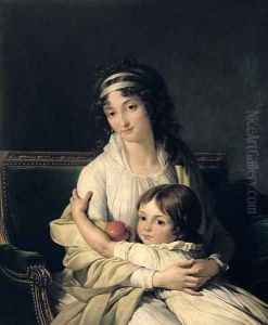 Portrait presumed to be Madame Jeanne-Justine Boyer-Fonfrede and her son, Henri