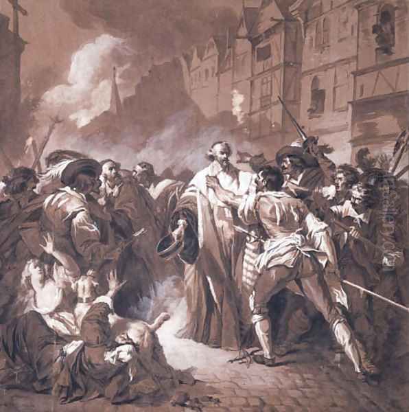 President Mole returning from the Palais-Royal during the Fronde - view 1