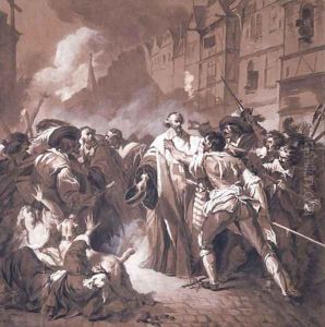 President Mole returning from the Palais-Royal during the Fronde by Francois-Andre Vincent