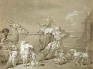 Noah entering the Ark by Francois-Andre Vincent