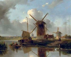 Windmills near Delft