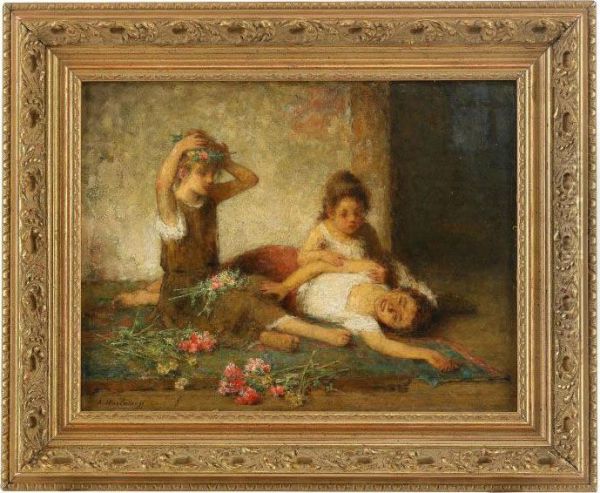 Girls With Flowers - view 1