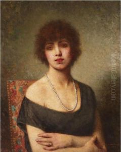 Portrait Of A Lady by Alexei Alexeivich Harlamoff