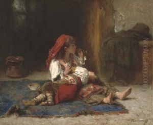 Blowing Bubbles by Alexei Alexeivich Harlamoff