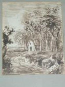 A Woodland Cottage by Thomas Gainsborough
