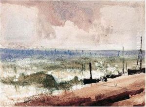 Fishing Boats On The Beach At Aldeburgh by Thomas Gainsborough