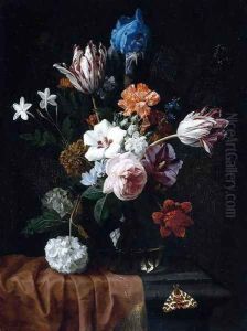 Flower Still-Life 1675-80 by Nicolaes van Veerendael