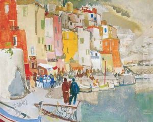 Villages at the Seashore by Endre Vadasz